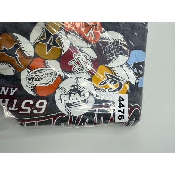 NCAA 2011 College World Series 65th Annual Tee Shirt Vintage Mens Medium New - Picture 7 of 7